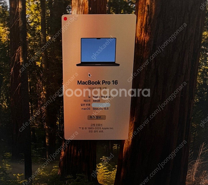 맥북프로 16형 m4 max(램 48/SSD 1TB/1...--4