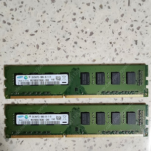 삼성 메모리 램 2rx8 pc3-10600u-09-11-b1 2개 일괄