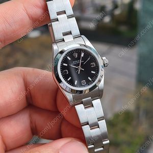 [정품] 롤렉스 오이스터 퍼페추얼 블랙 369 다이얼 여성용 (Rolex Oyster Perpetual 369 Arabic Dial Women)