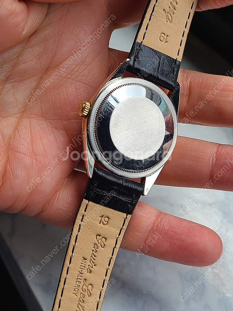 [정품] 롤렉스 오이스터 퍼페추얼 실버 14K 골드필드 오토메틱 가죽 (Rolex Oyster Perpetual 1...--9