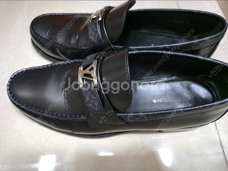 루이비통 남성 구두 메이저 로퍼 블랙 7사이즈 260--0