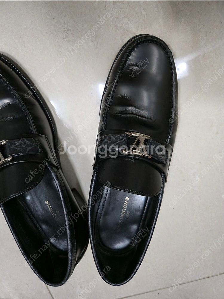 루이비통 남성 구두 메이저 로퍼 블랙 7사이즈 260--3