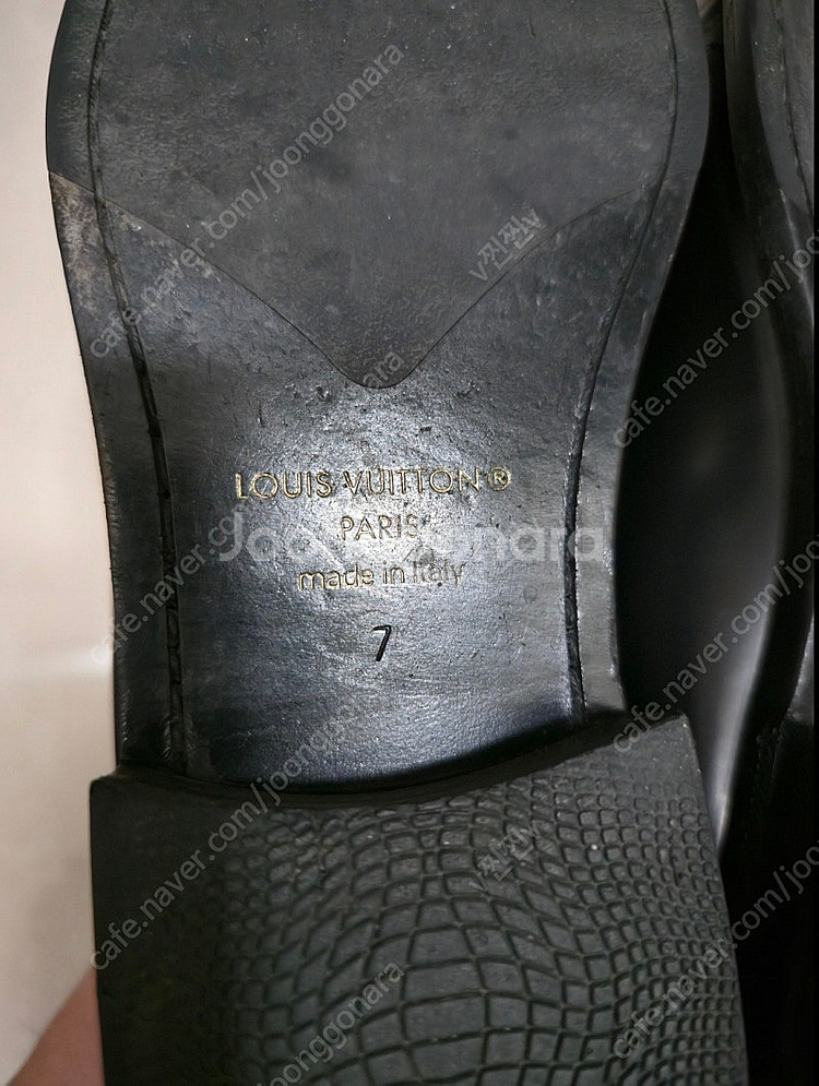 루이비통 남성 구두 메이저 로퍼 블랙 7사이즈 260--5
