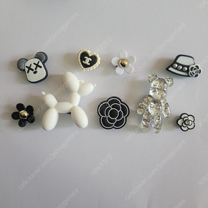 지비츠)흰색풍선강아지 세트 9P