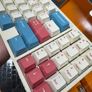 미사용) 레오폴드 FC730MBT 코랄블루 / MX2A, 저소음 적축, 한글 각인