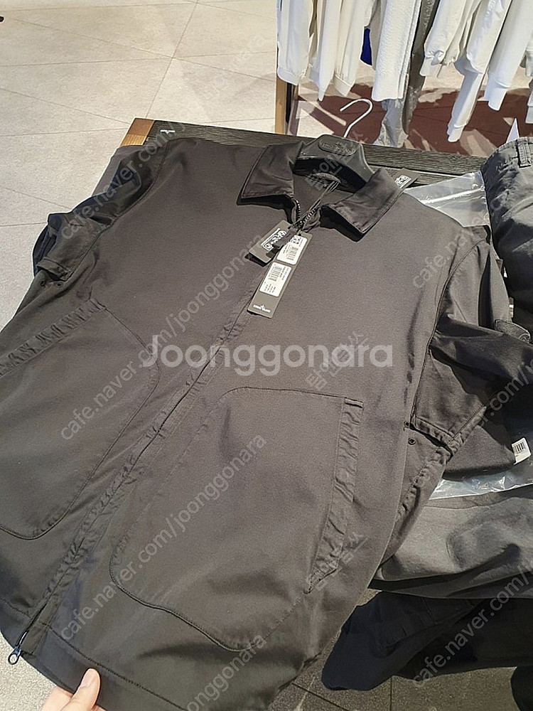 [새상품] 스톤아일랜드 고스트피스 오버셔츠 ( 블랙 L...--1