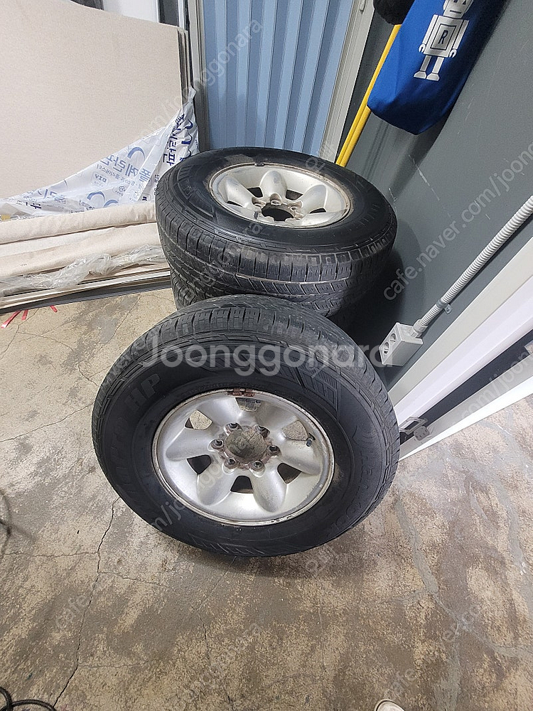 갤로퍼 순정 검사용 휠타이어--0