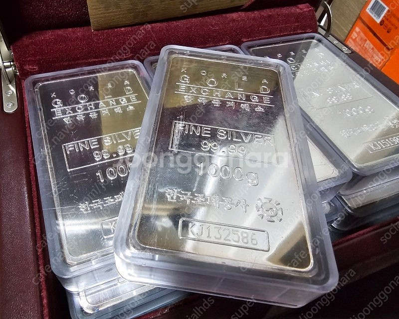 희귀 한국조폐공사 실버바 1KG--0