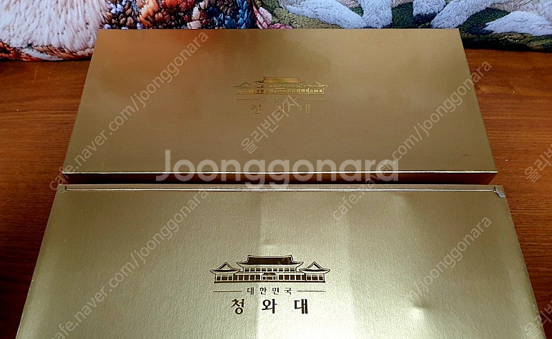 새상품) 청와대 찻잔세트 금장커피잔 세트--6