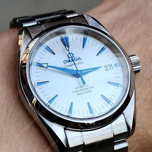 희귀] 오메가 아쿠아테ㄹㅏ 한정판 36mm 자개 오토매틱 남성시계