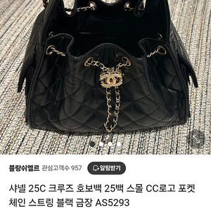 샤넬25 스몰 블랙 풀패키지 6월14일구매