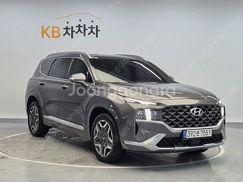 싼타페 중고차더 뉴 싼타페 하이브리드 중고 회색 2022년식 1.6 2WD 캘리그래피 중고차허위매물없는곳--5