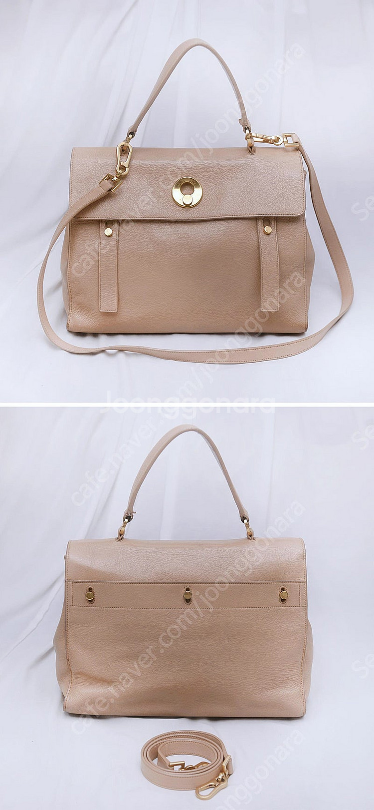 생로랑 (YSL) 삭 뮤즈 투 핑크베이지 2웨이 (토트...--3