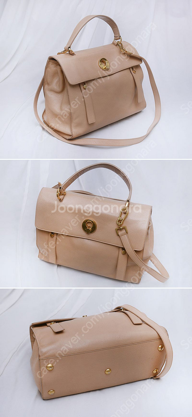 생로랑 (YSL) 삭 뮤즈 투 핑크베이지 2웨이 (토트...--4