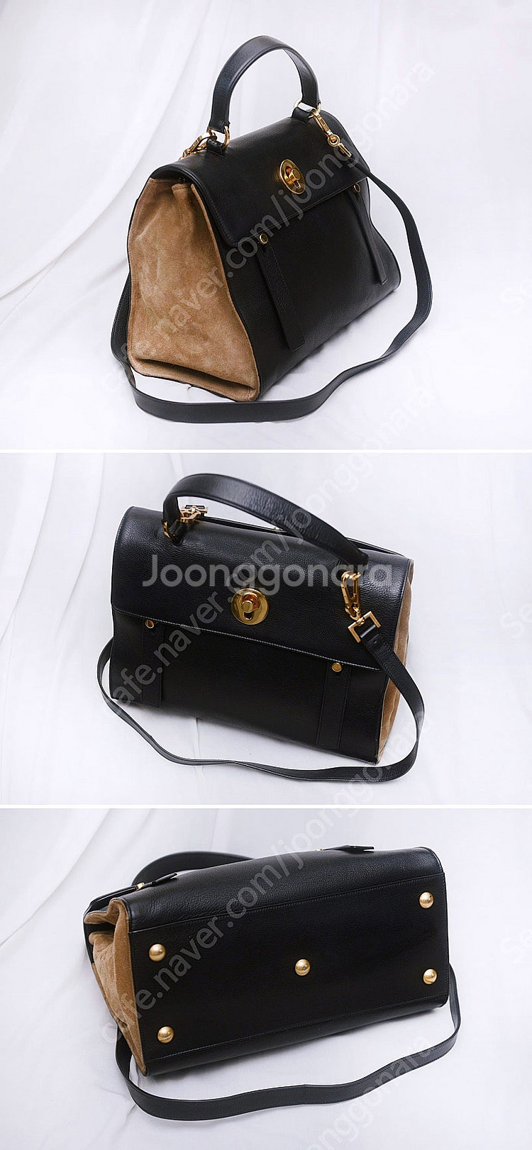 생로랑 (YSL) 삭 뮤즈 투 블랙브라운 2웨이 (토트...--4