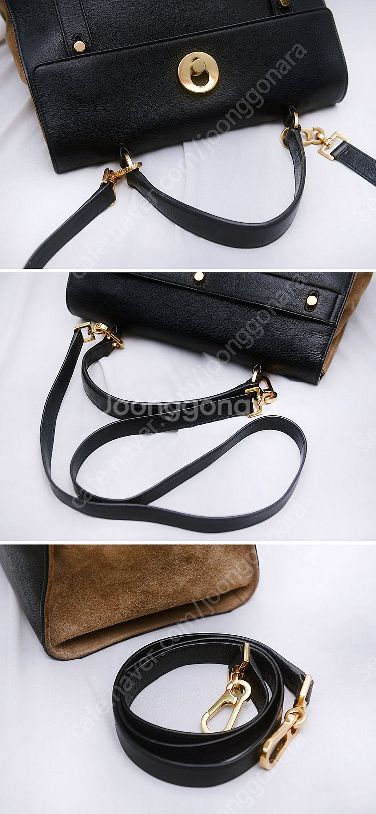생로랑 (YSL) 삭 뮤즈 투 블랙브라운 2웨이 (토트...--5
