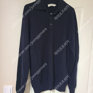맨온더분 캐시미어 다크네이비 니트 긴팔 카라 L사이즈 운포 13