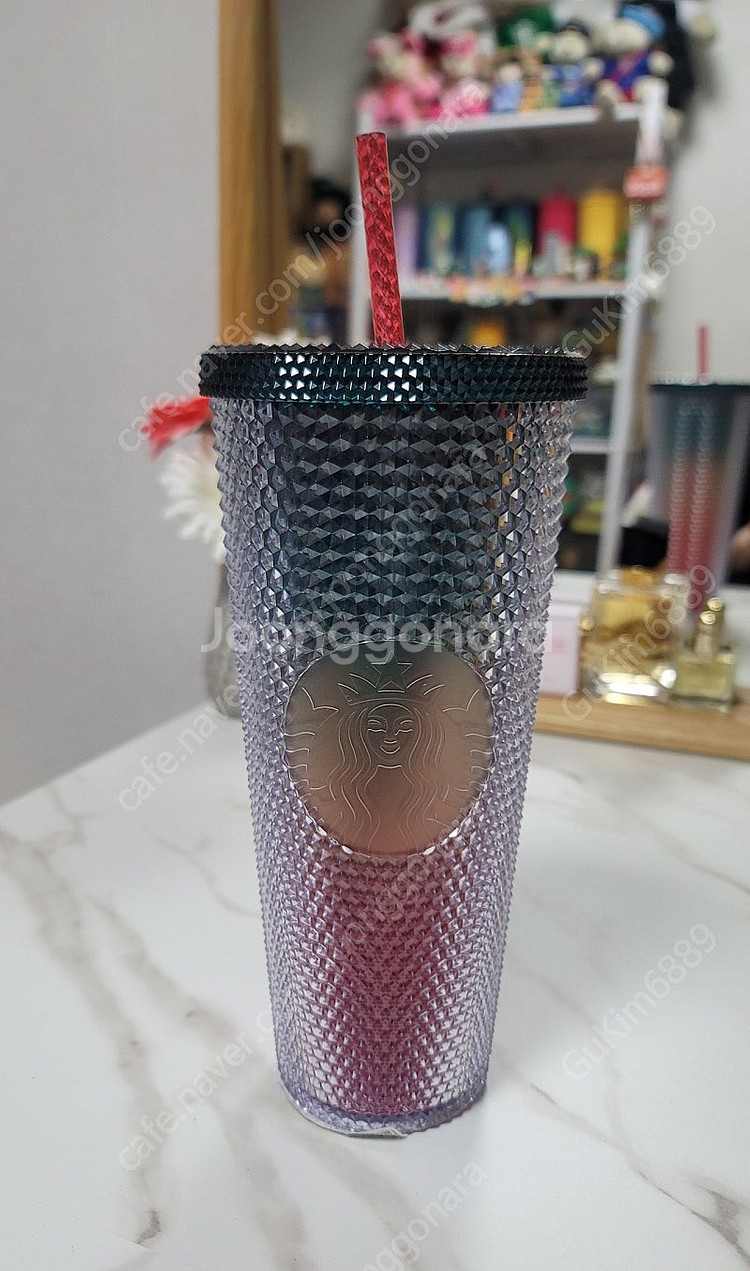 스타벅스 홀리 그린 블링 스터드 콜드컵 710ml (새...--0