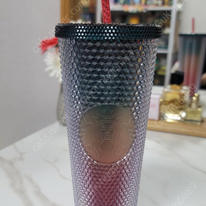 스타벅스 홀리 그린 블링 스터드 콜드컵 710ml (새상품)
