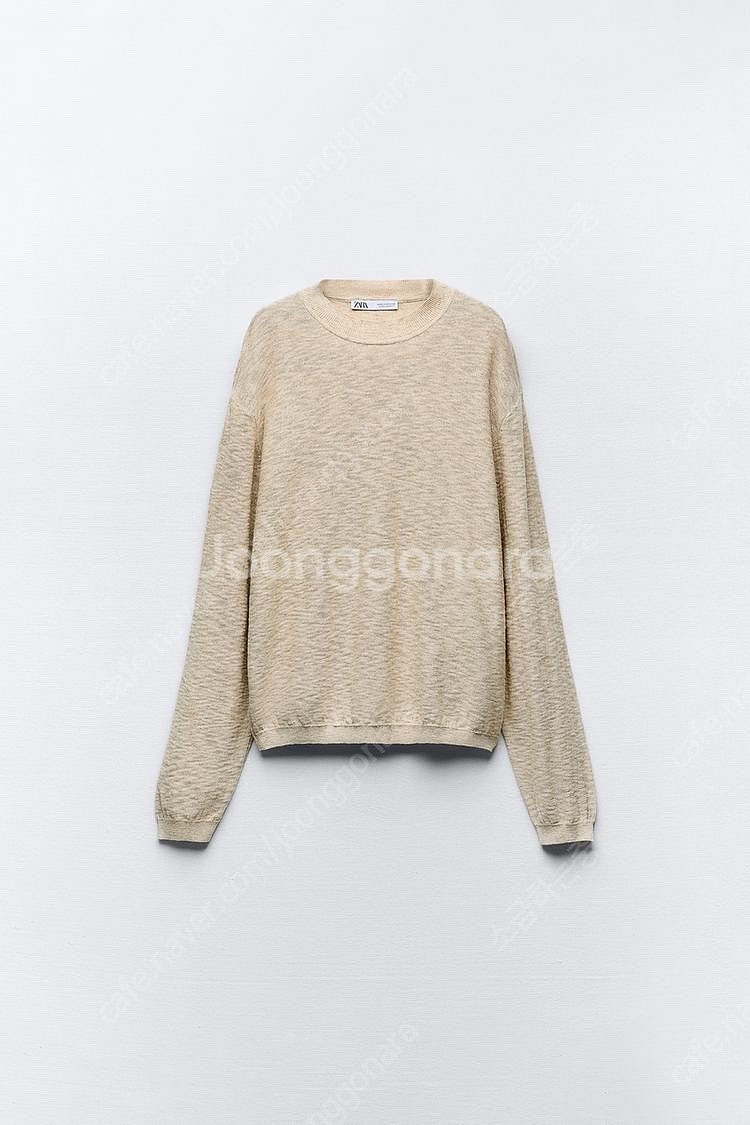 zara 자라 코튼 & 리넨 린넨 블렌드 플레인 스웨터...--2