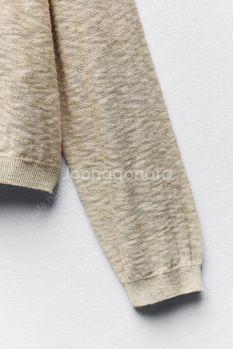 zara 자라 코튼 & 리넨 린넨 블렌드 플레인 스웨터...--4