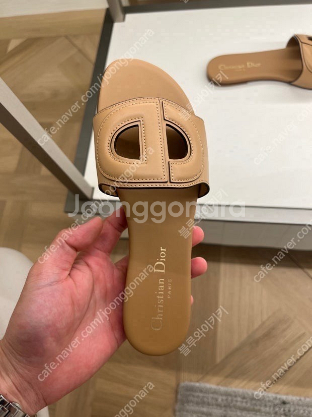 디올 디클럽 뮬 샌들--0