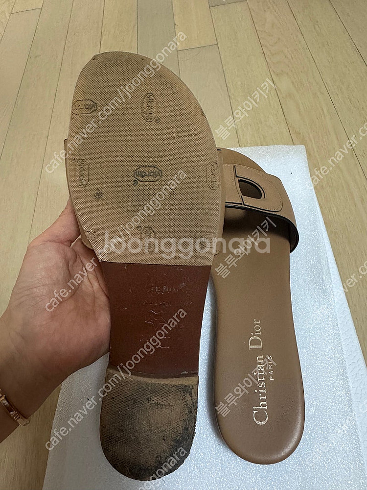 디올 디클럽 뮬 샌들--3