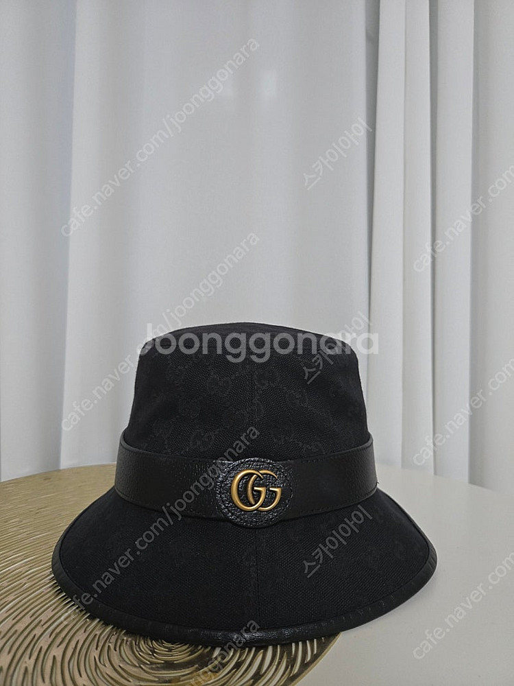 구찌 캔버스 GG버킷모자--0