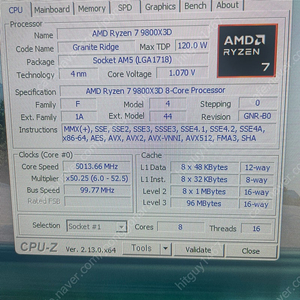 Ryzen 7 9800X3D 4070ti super 팝니다