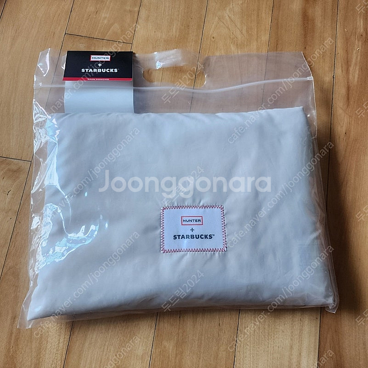 스타벅스 헌터콜라보 레인판초(아이보리)--0