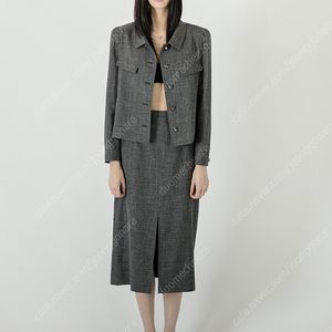 베르데오시도 쿨 마롱 투피스 긴팔숏자켓 S 스커트 M (택포)