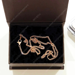 14k 커브 민줄 목걸이체인 6g