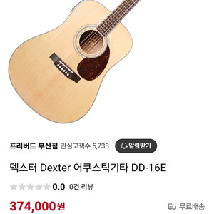 덱스터 어쿠스틱 기타 DD-16E