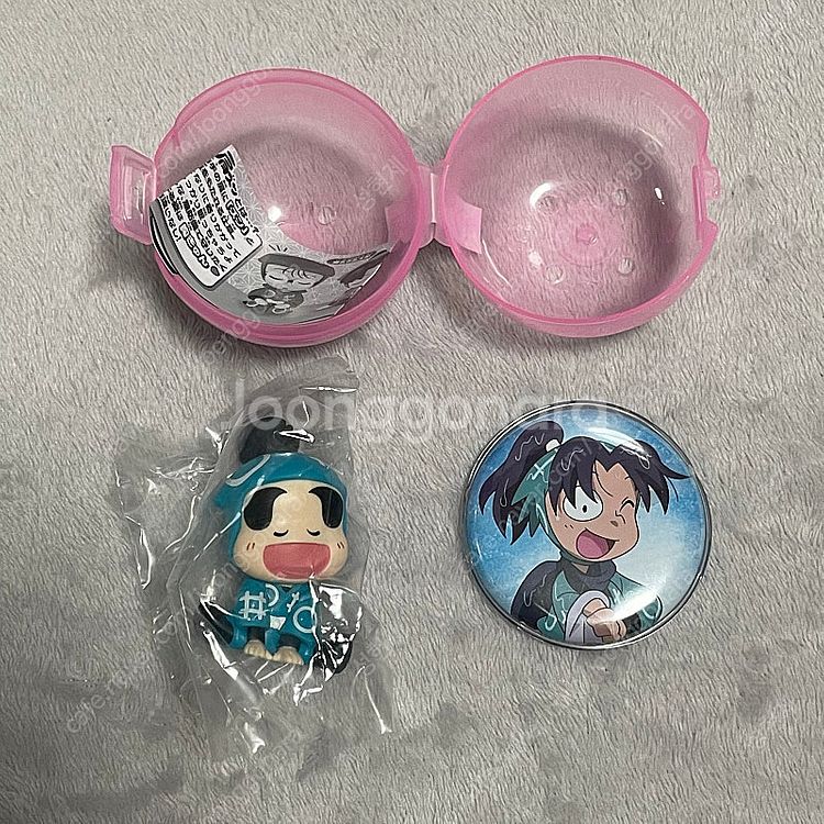 닌타마 닌자보이 란타로 신베 키리마루 가챠 피규어 뱃지--0