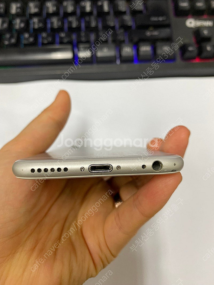 496742 아이폰6 실버 액정SS급 128GB 배터리...--6