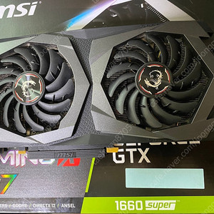 MSI 1660 SUPER 게이밍 X 팝니다