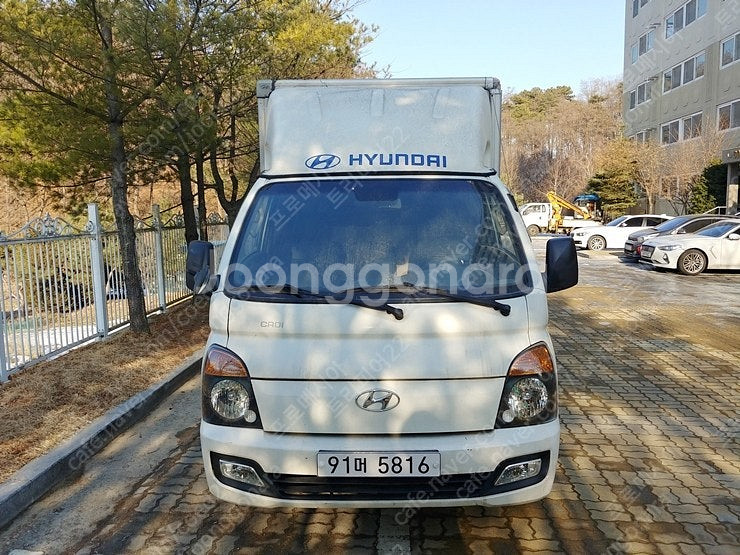 현대 포터2 탑차 택배차 오토 내장탑차 하이탑 탑차 1...--0
