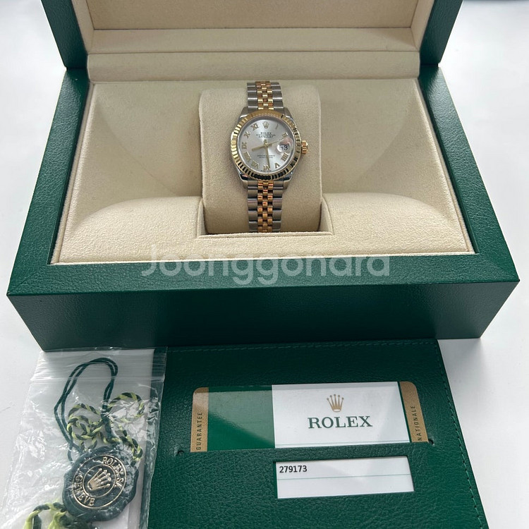 [팝니다] 롤렉스 레이디 데이트저스트 옐로우콤비 실버 로만 28mm 279173 - 2018년식 (100004800...--5