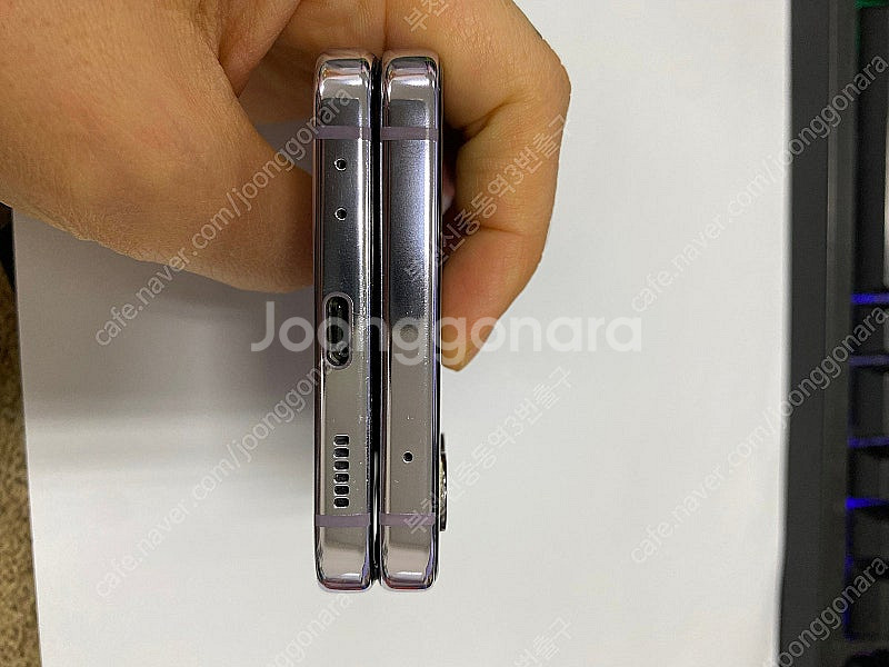 006633 갤럭시Z플립4 퍼플 AA급 256GB 무잔...--7