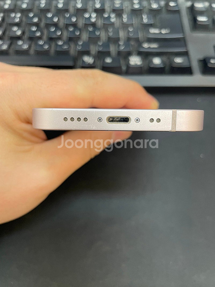 아이폰13미니 핑크 128GB 배터리사설교체 상태좋은중...--5