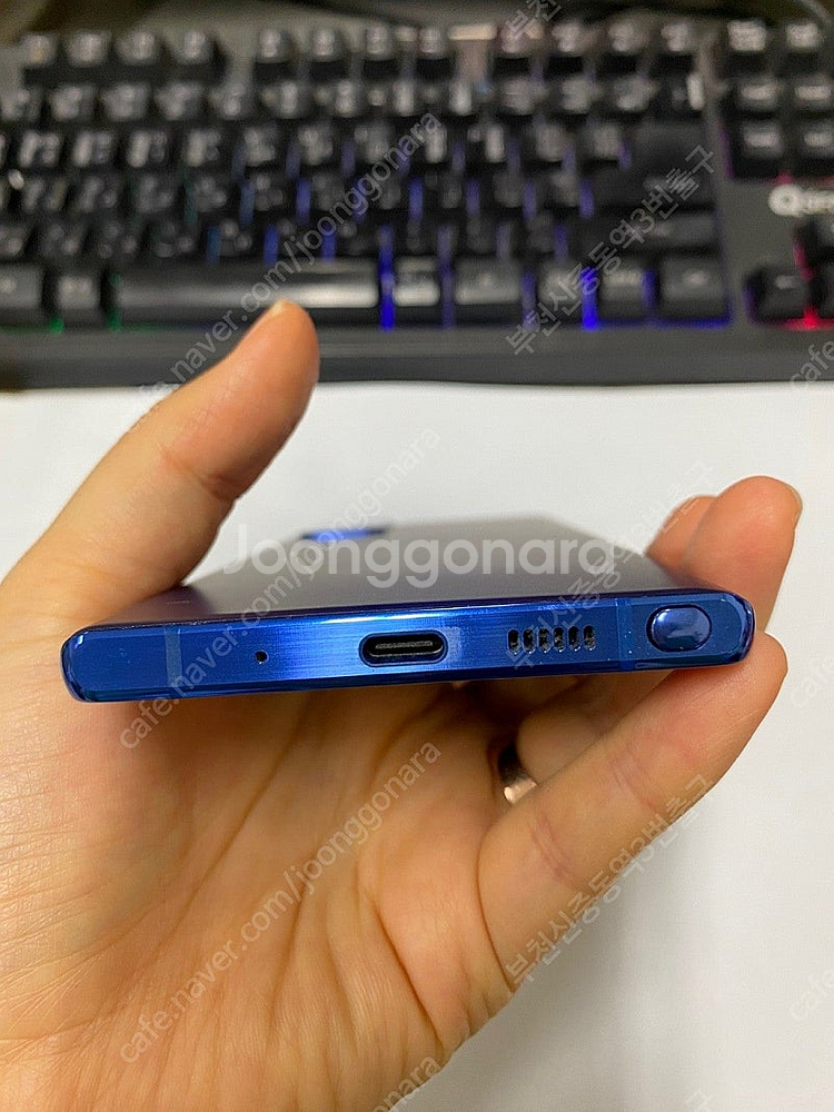 031672 SK 갤럭시노트20 블루 AA급 256GB...--6
