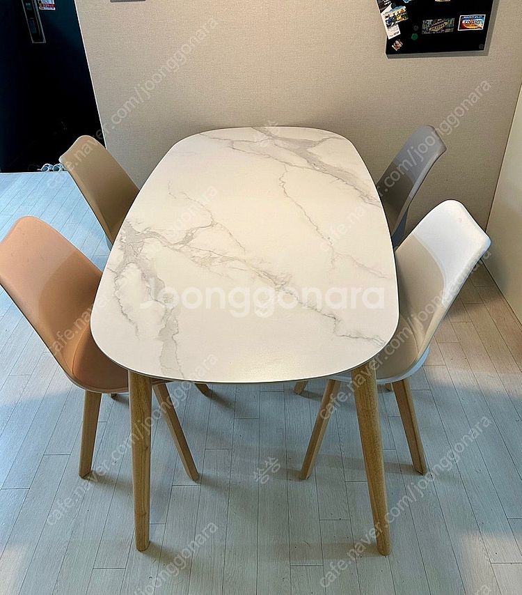 천연원목 세라믹 식탁 & 의자 4개 포함(7/12까지만)--0
