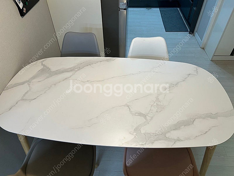 천연원목 세라믹 식탁 & 의자 4개 포함(7/12까지만)--6