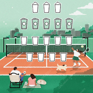 스타벅스 프리퀀시 일반 5장