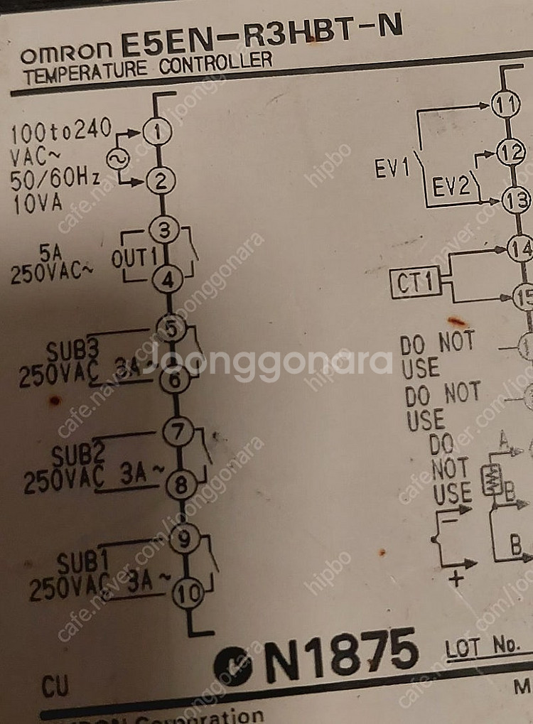 OMRON 온도 콘트롤러 E5EN-R3HBT-N--1