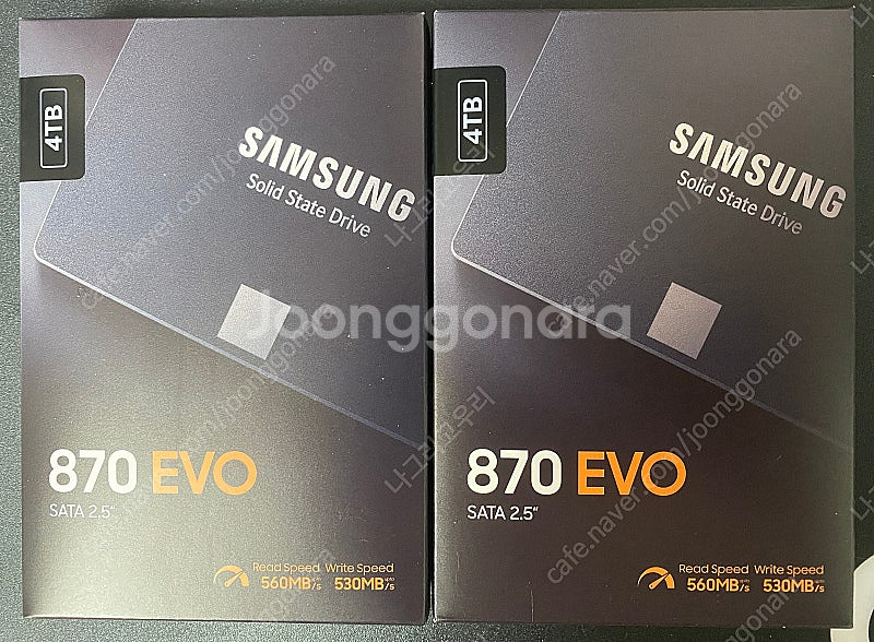삼성 SSD 870EVO 4TB 미개봉 정품 판매합니다--0