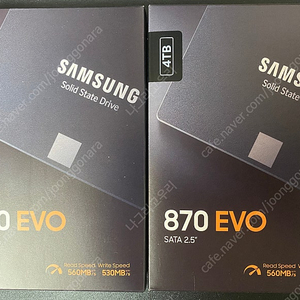 삼성 SSD 870EVO 4TB 미개봉 정품 판매합니다