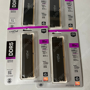 Crucial DDR5 32GB 6400MHz 4개