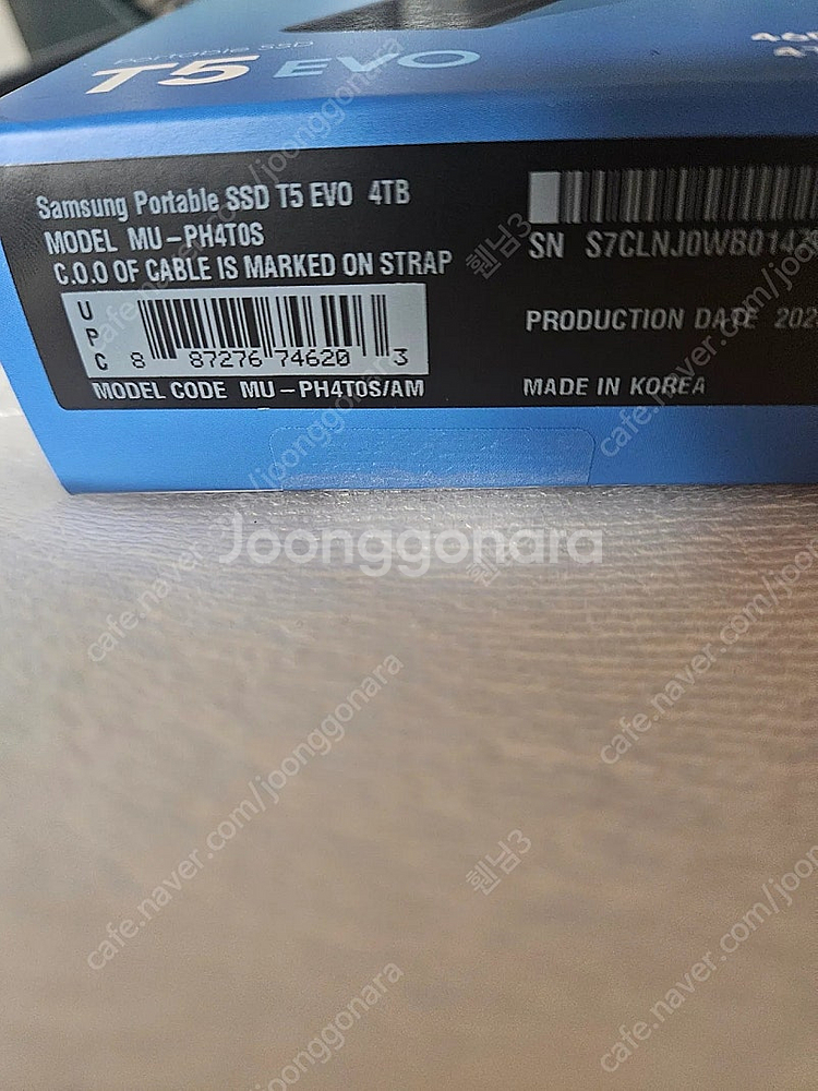 삼성전자 포터블 SSD T5 EVO 4TB 외장 SSD...--1