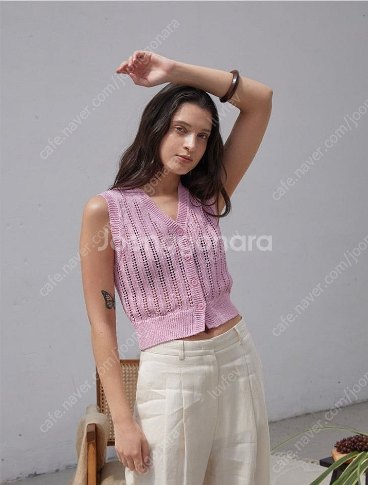 H8 에이치에이트 Holy summer vest, pi...--0